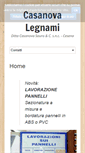 Mobile Screenshot of casanovalegnami.com